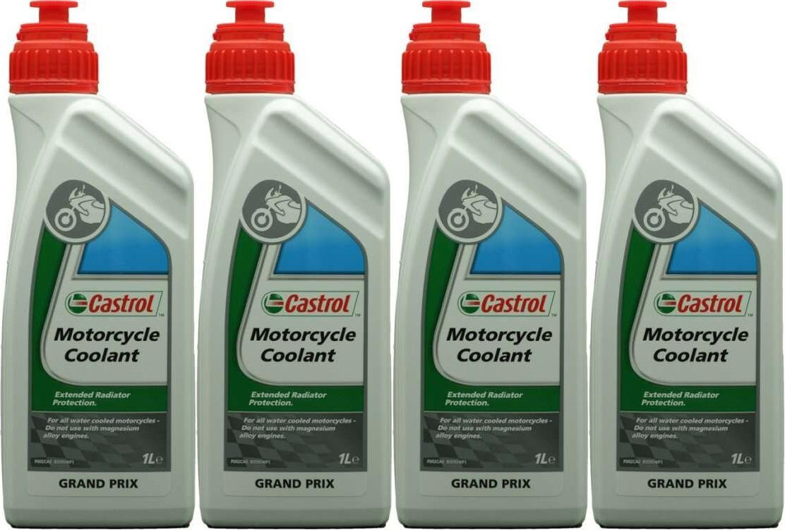 Castrol Motorcycle Coolant 4x 1l = 4 Liter