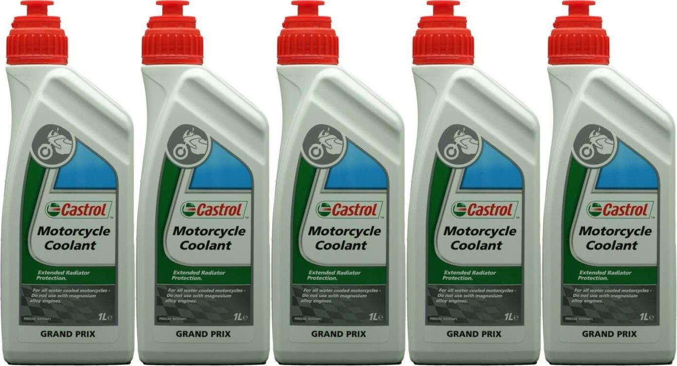 Castrol Motorcycle Coolant 5x 1l = 5 Liter