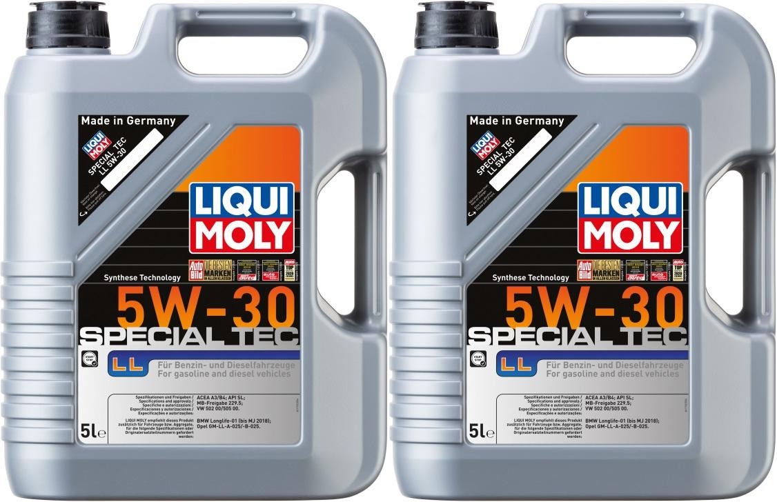 Liqui Moly 1193 Special Tec LL 5W-30 Motoröl 2x 5 = 10 Liter