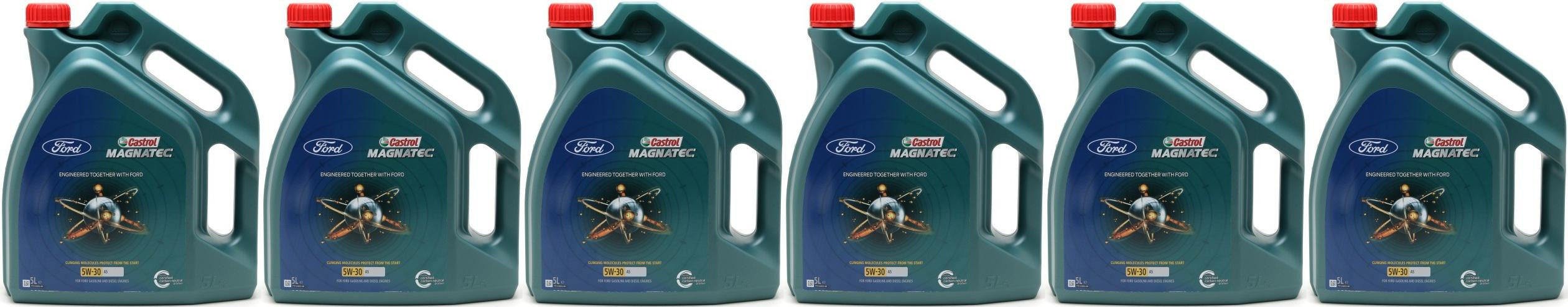 Castrol Magnatec (ex. professional) A5 5W-30 Ford Motoröl 6x 5 = 30 Liter