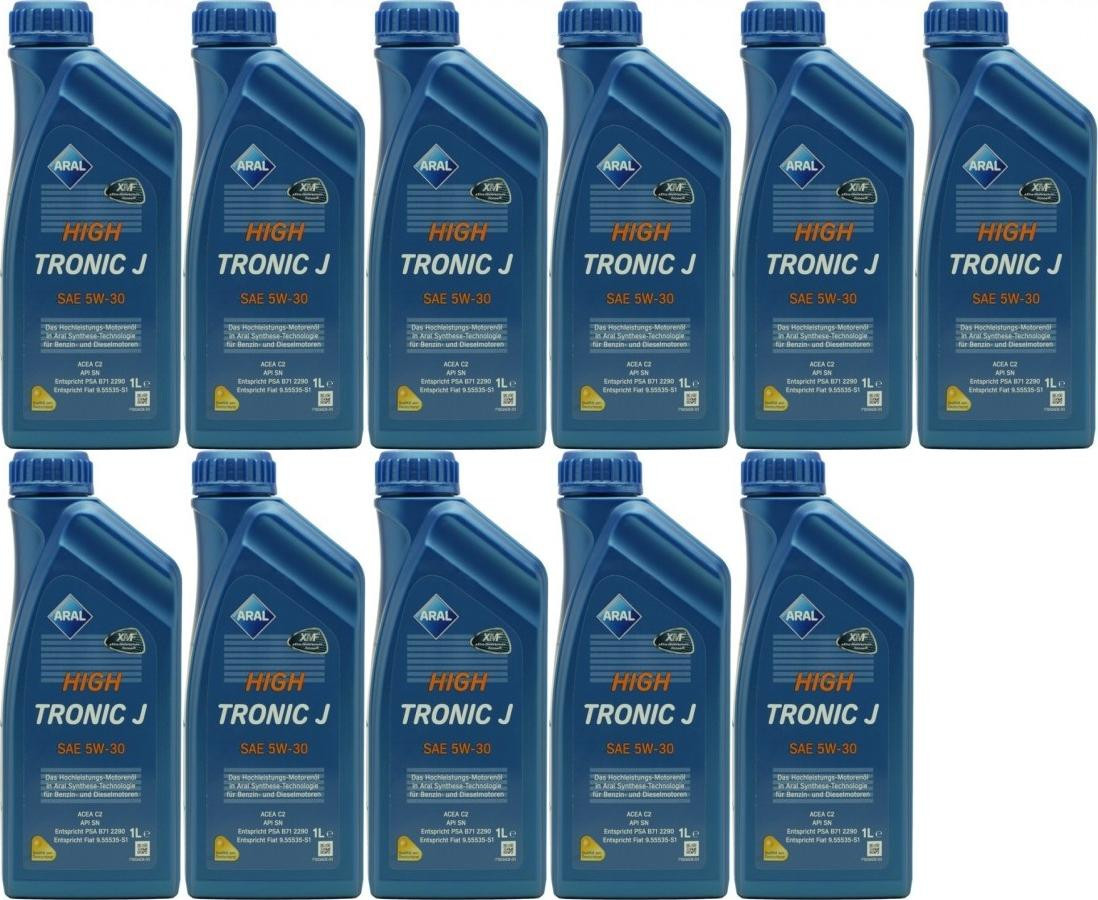 Aral HighTronic J 5W-30 Motoröl 11x 1l = 11 Liter