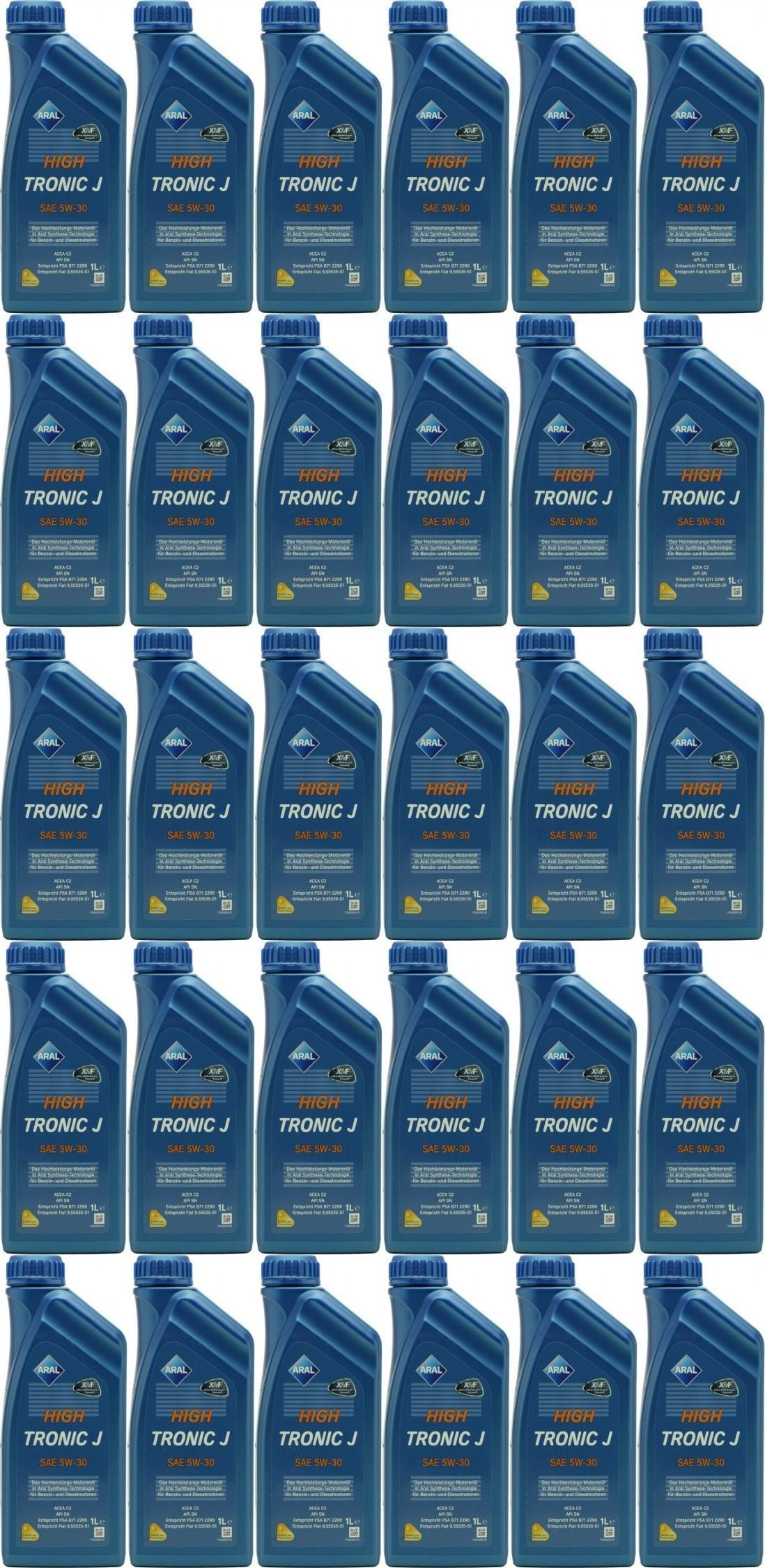 Aral HighTronic J 5W-30 Motoröl 30x 1l = 30 Liter
