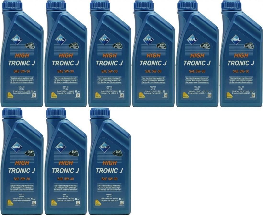 Aral HighTronic J 5W-30 Motoröl 9x 1l = 9 Liter