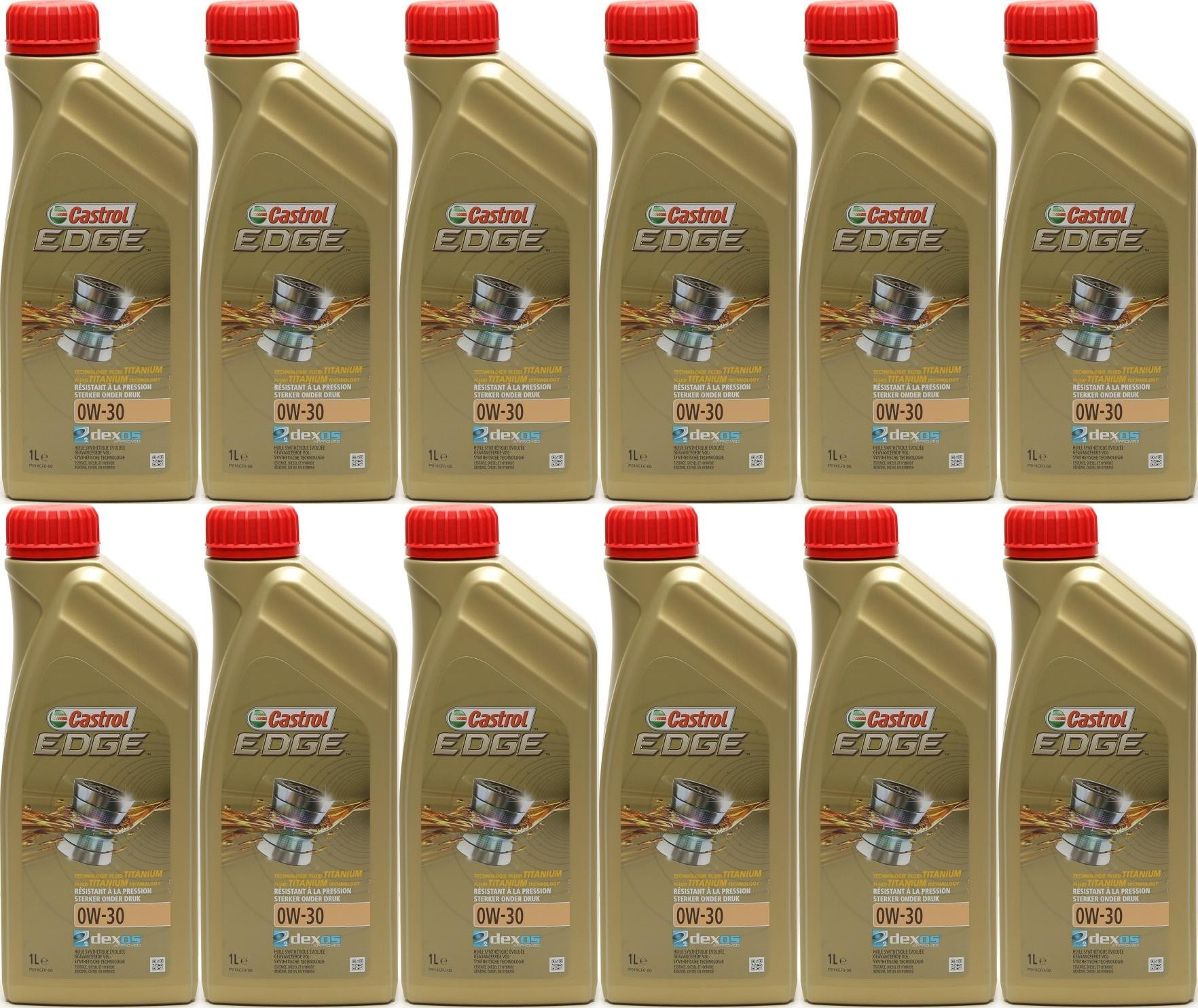 Castrol Edge 0W-30 Fluid Titanium (ex. FST) Motoröl 12x 1l = 12 Liter