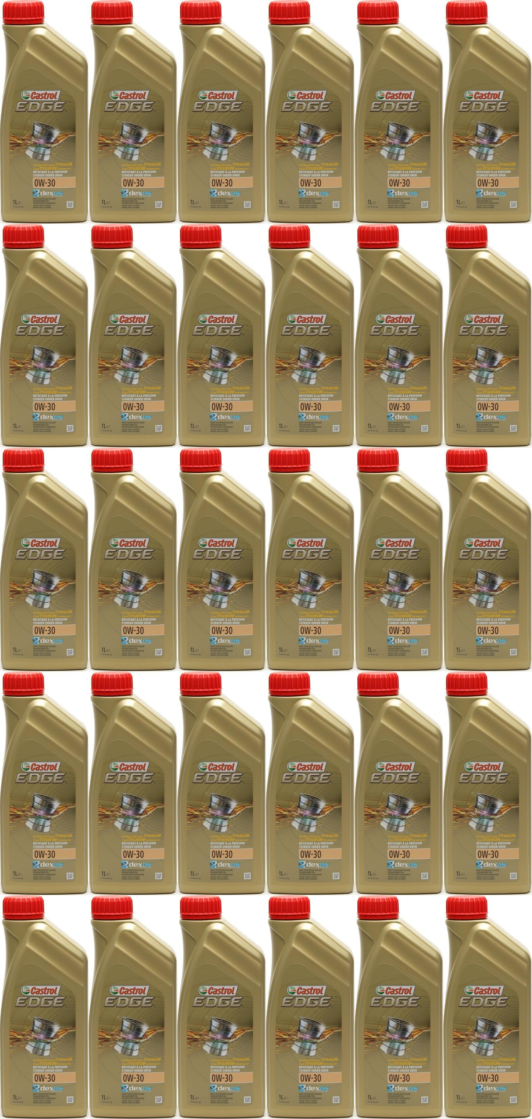 Castrol Edge 0W-30 Fluid Titanium (ex. FST) Motoröl 30x 1l = 30 Liter