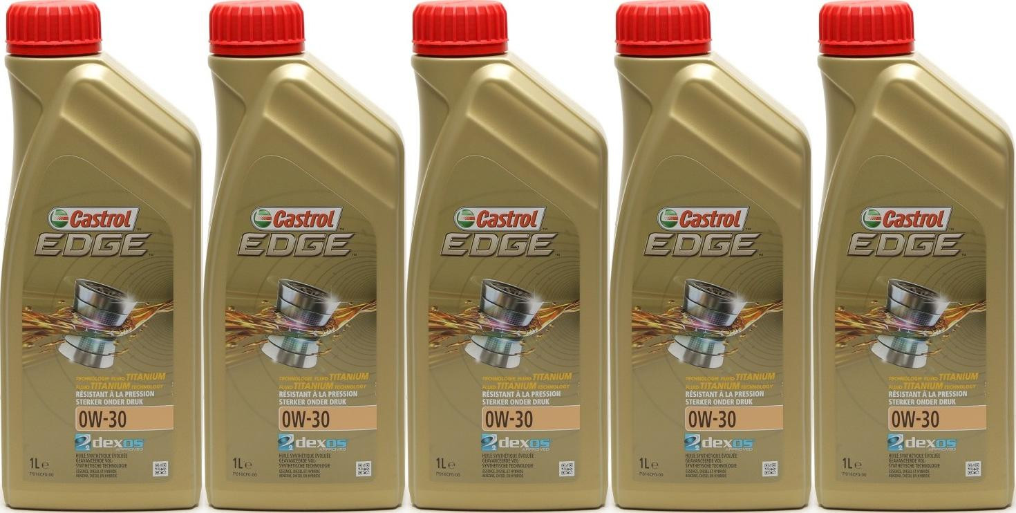 Castrol Edge 0W-30 Fluid Titanium (ex. FST) Motoröl 5x 1l = 5 Liter