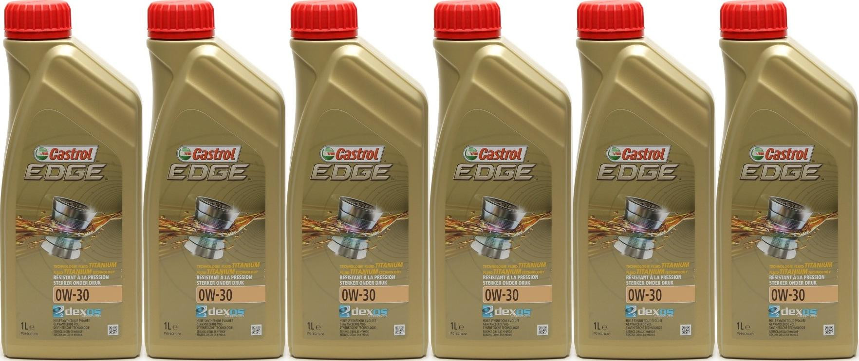 Castrol Edge 0W-30 Fluid Titanium (ex. FST) Motoröl 6x 1l = 6 Liter