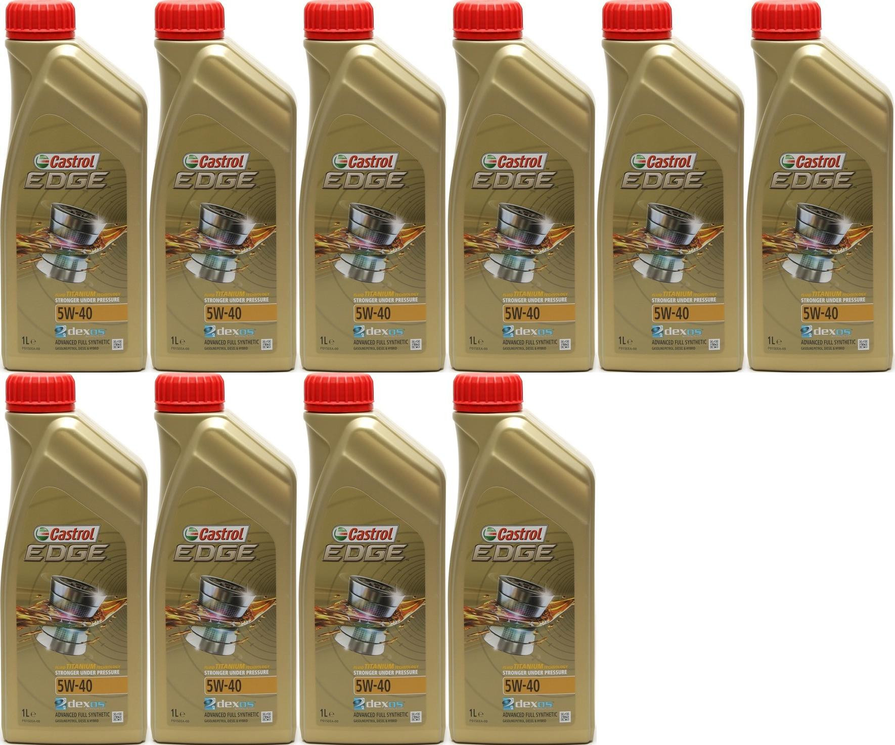 Castrol Edge Fluid Titanium (ex. FST) 5W-40 Motoröl 10x 1l = 10 Liter