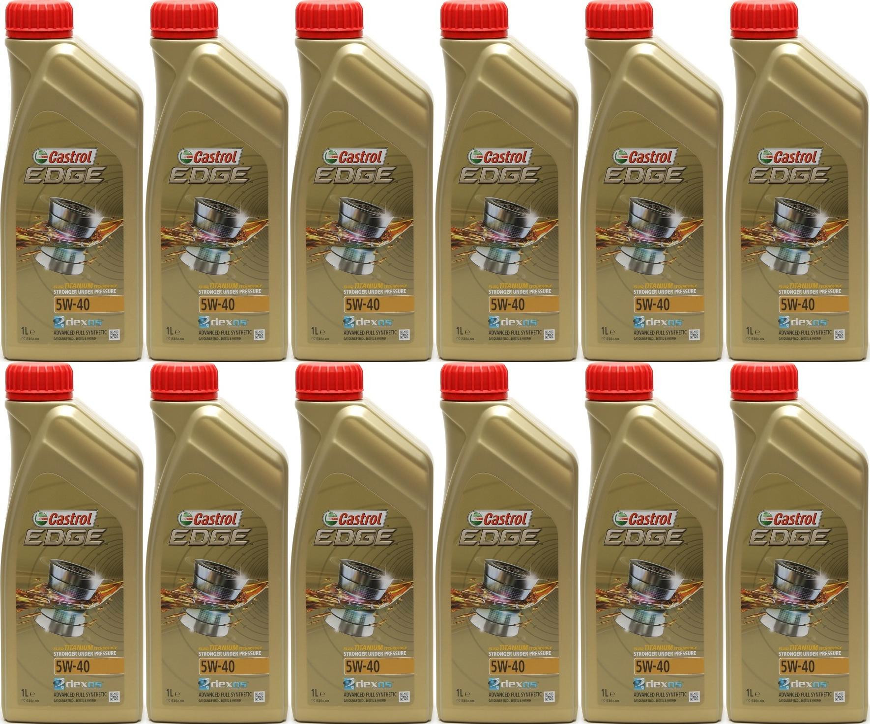 Castrol Edge Fluid Titanium (ex. FST) 5W-40 Motoröl 12x 1l = 12 Liter