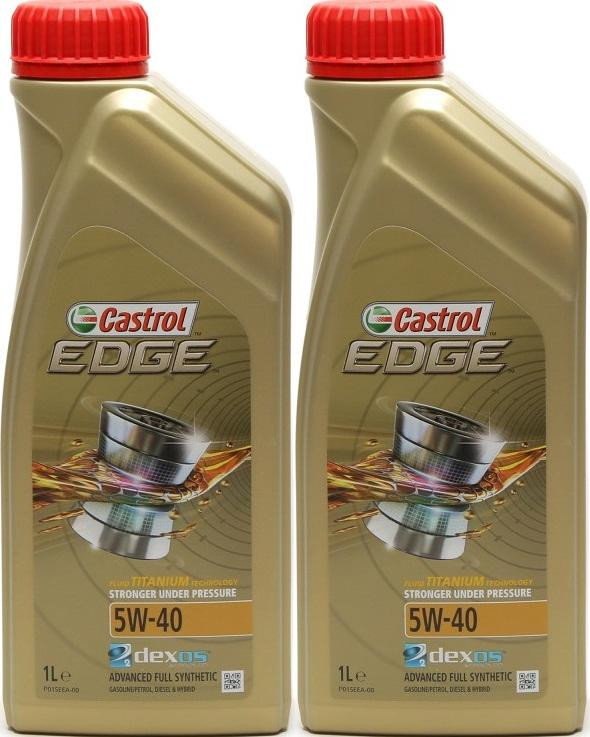 Castrol Edge Fluid Titanium (ex. FST) 5W-40 Motoröl 2x 1l = 2 Liter