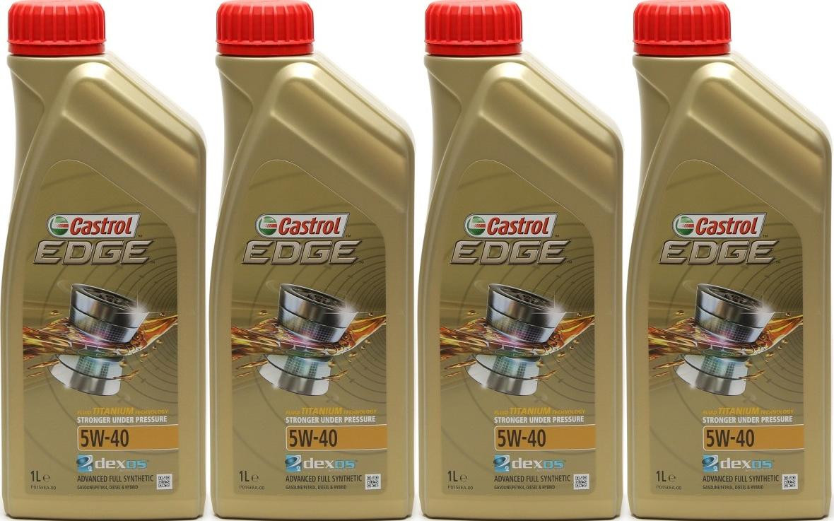 Castrol Edge Fluid Titanium (ex. FST) 5W-40 Motoröl 4x 1l = 4 Liter