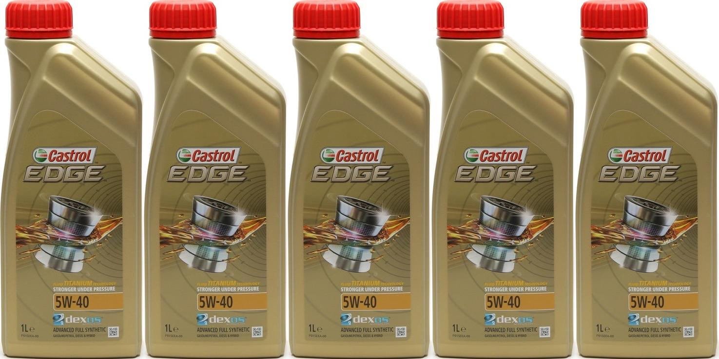Castrol Edge Fluid Titanium (ex. FST) 5W-40 Motoröl 5x 1l = 5 Liter