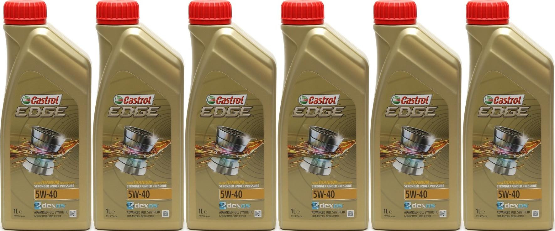 Castrol Edge Fluid Titanium (ex. FST) 5W-40 Motoröl 6x 1l = 6 Liter