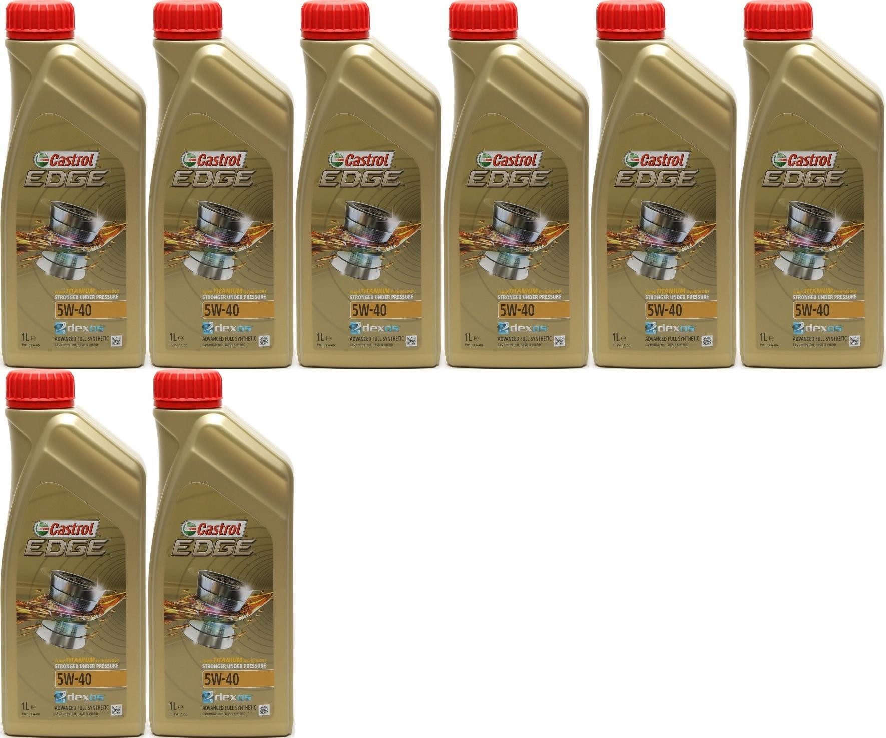 Castrol Edge Fluid Titanium (ex. FST) 5W-40 Motoröl 8x 1l = 8 Liter