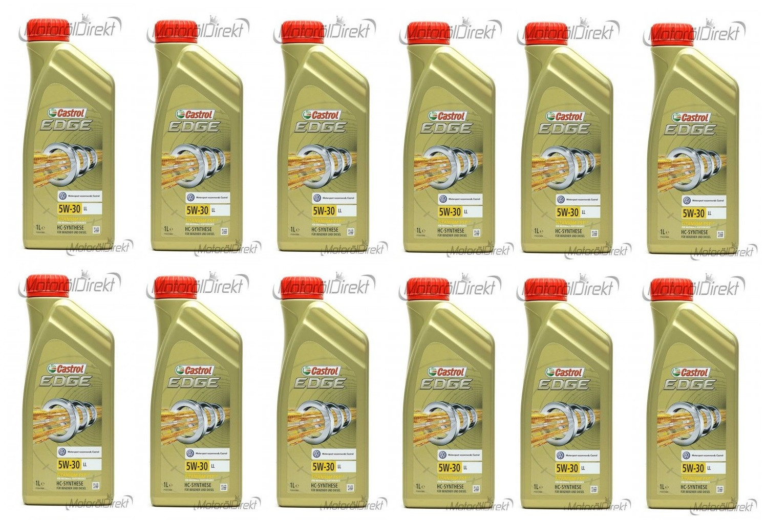 Castrol Edge 5W-30 LL Fluid Titanium Motoröl Longlife III 12x 1l = 12 Liter