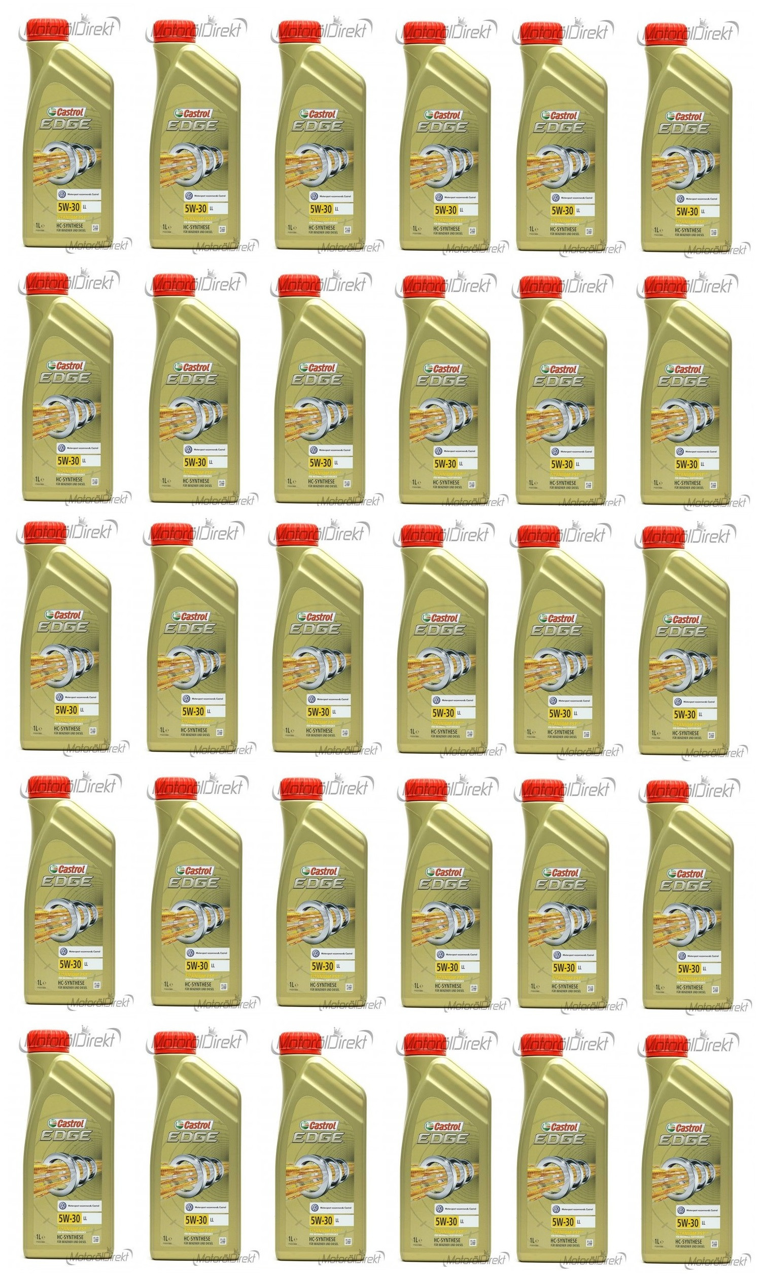 Castrol Edge 5W-30 LL Fluid Titanium Motoröl Longlife III 30x 1l = 30 Liter