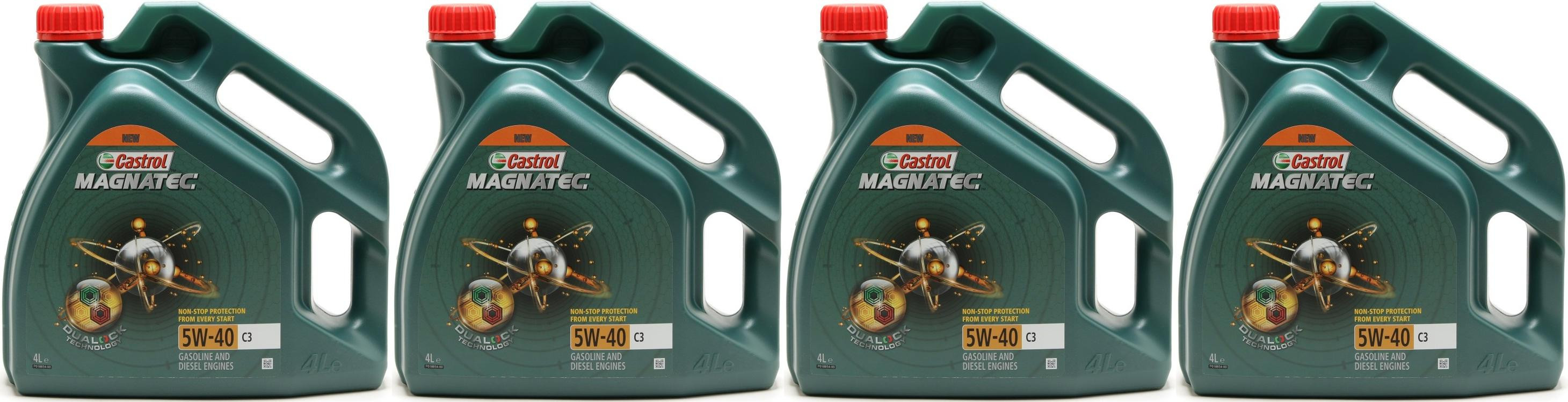 Castrol Magnatec 5W-40 C3 Motoröl 4x 4l = 16 Liter