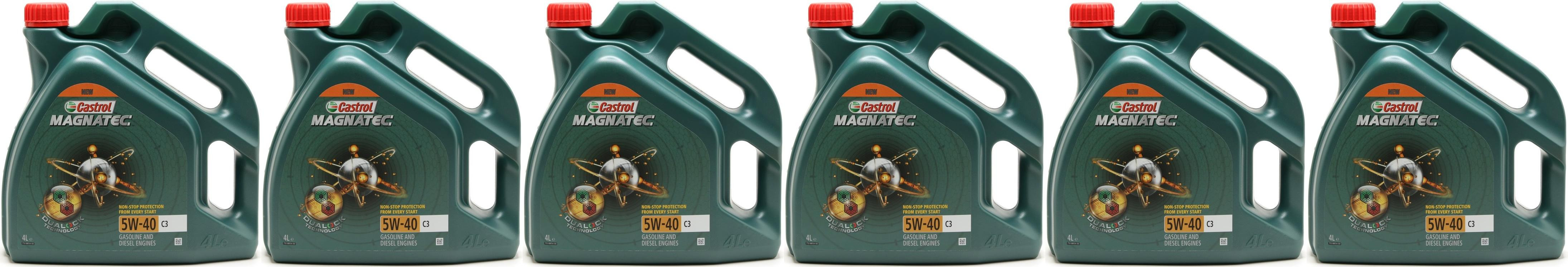 Castrol Magnatec 5W-40 C3 Motoröl 6x 4l = 24 Liter