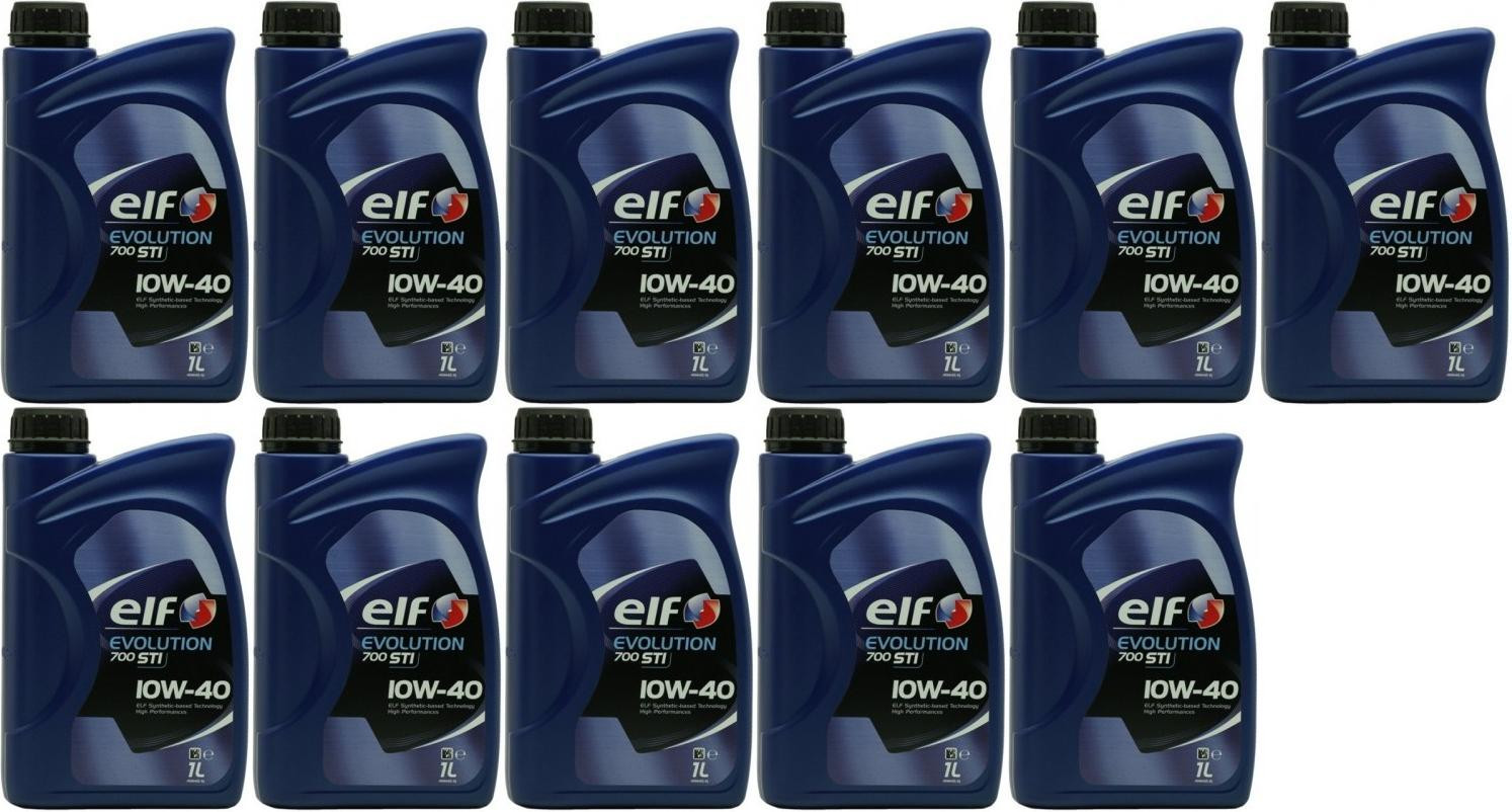 Elf Evolution 700 STI 10W-40 Diesel & Benziner Motoröl 11x 1l = 11 Liter
