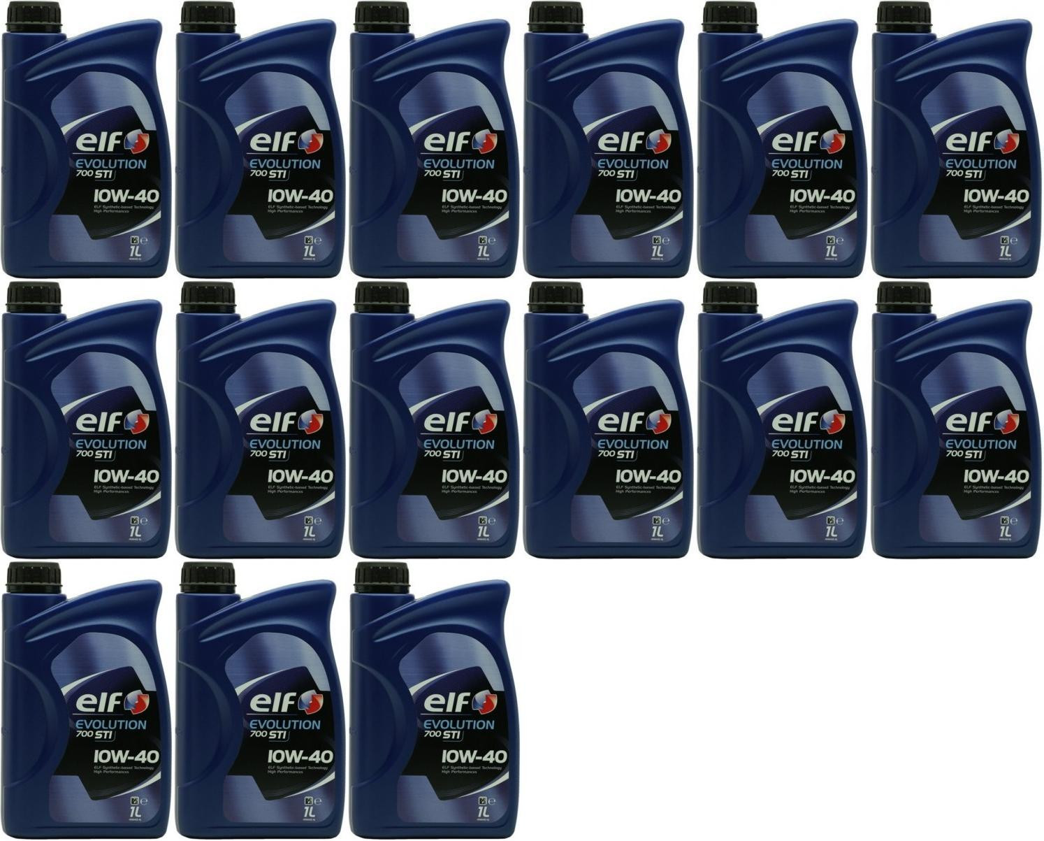 Elf Evolution 700 STI 10W-40 Diesel & Benziner Motoröl 15x 1l = 15 Liter