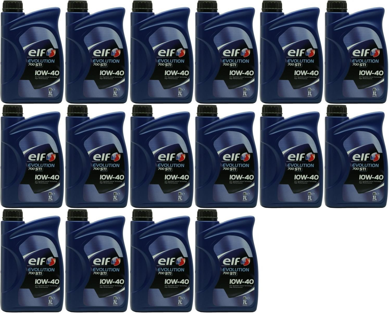 Elf Evolution 700 STI 10W-40 Diesel & Benziner Motoröl 16x 1l = 16 Liter