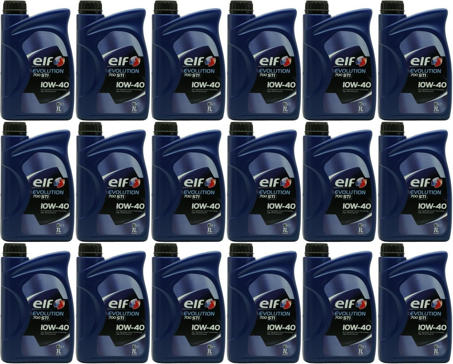 Elf Evolution 700 STI 10W-40 Diesel & Benziner Motoröl 18x 1l = 18 Liter