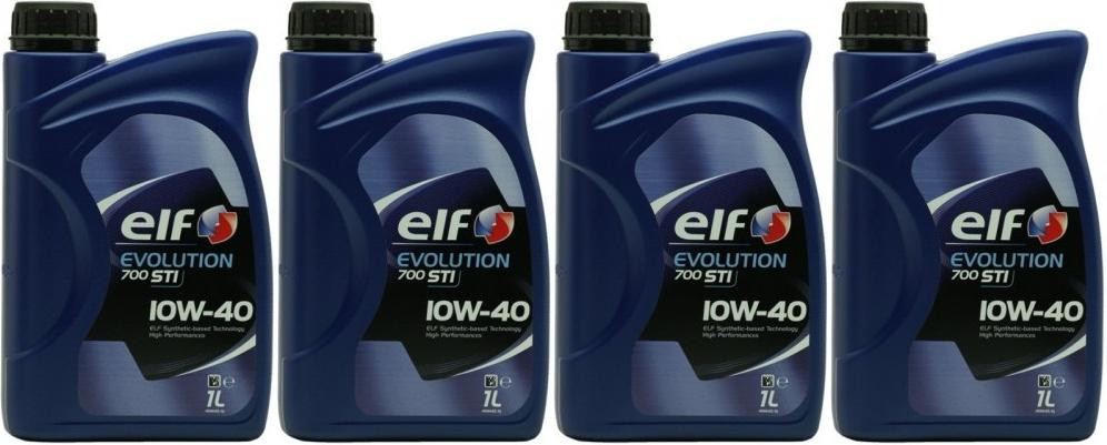 Elf Evolution 700 STI 10W-40 Diesel & Benziner Motoröl 4x 1l = 4 Liter
