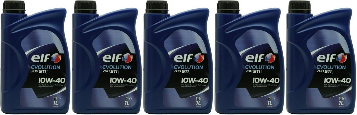 Elf Evolution 700 STI 10W-40 Diesel & Benziner Motoröl 5x 1l = 5 Liter