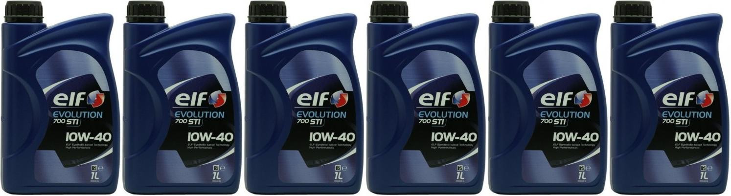 Elf Evolution 700 STI 10W-40 Diesel & Benziner Motoröl 6x 1l = 6 Liter