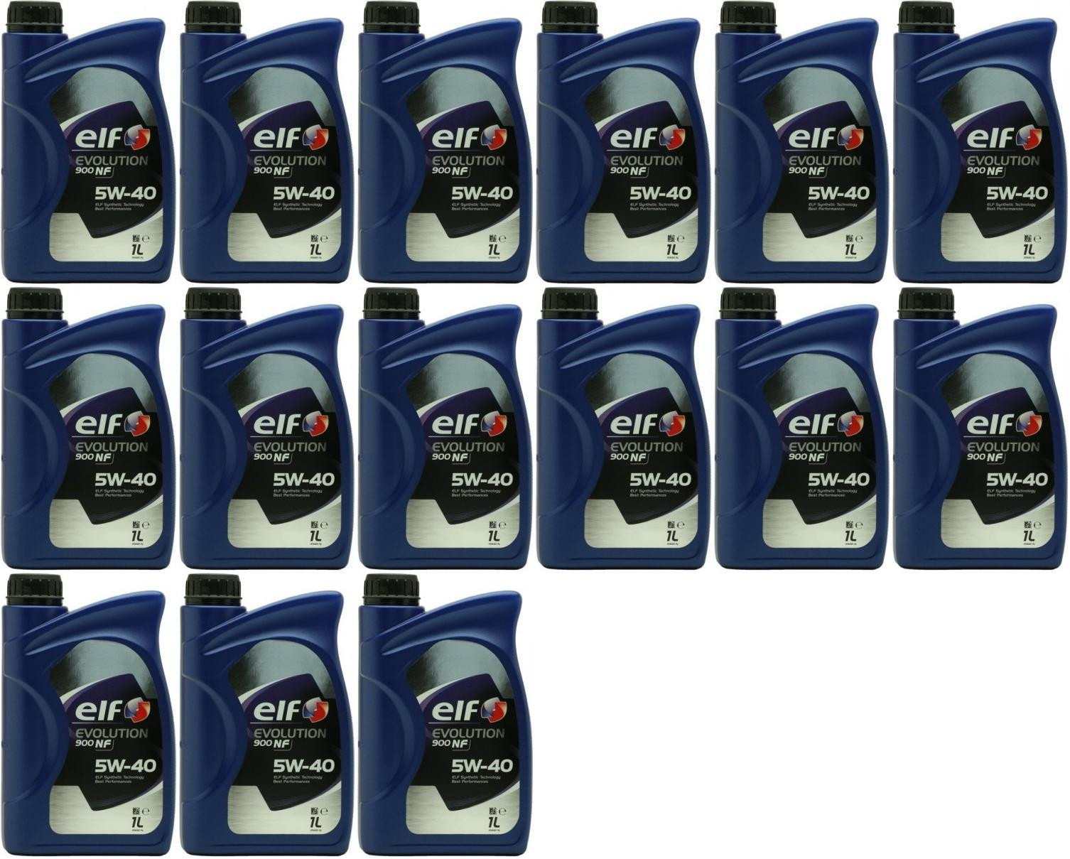 Elf Evolution 900 NF 5W-40 Motoröl 15x 1l = 15 Liter