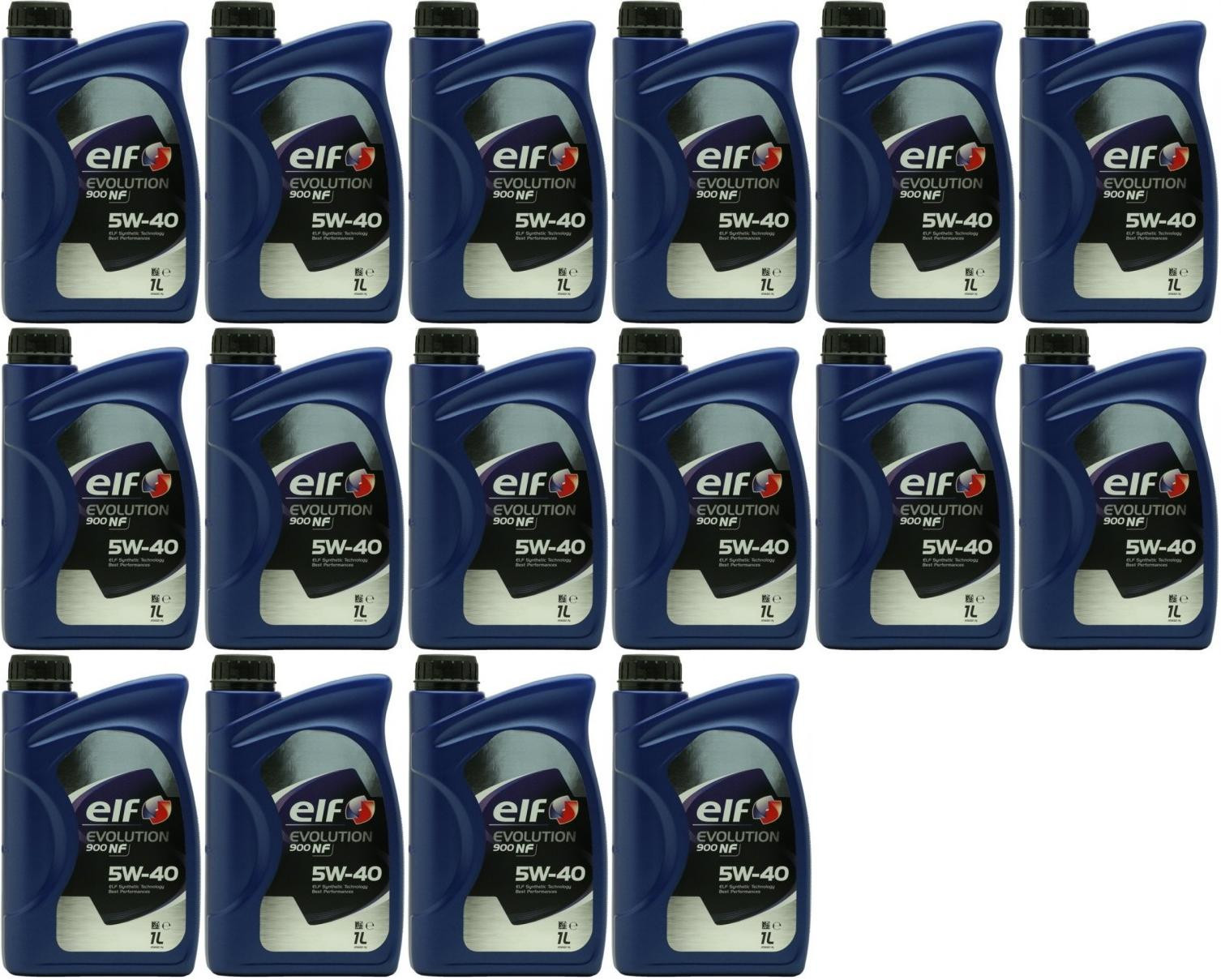 Elf Evolution 900 NF 5W-40 Motoröl 16x 1l = 16 Liter