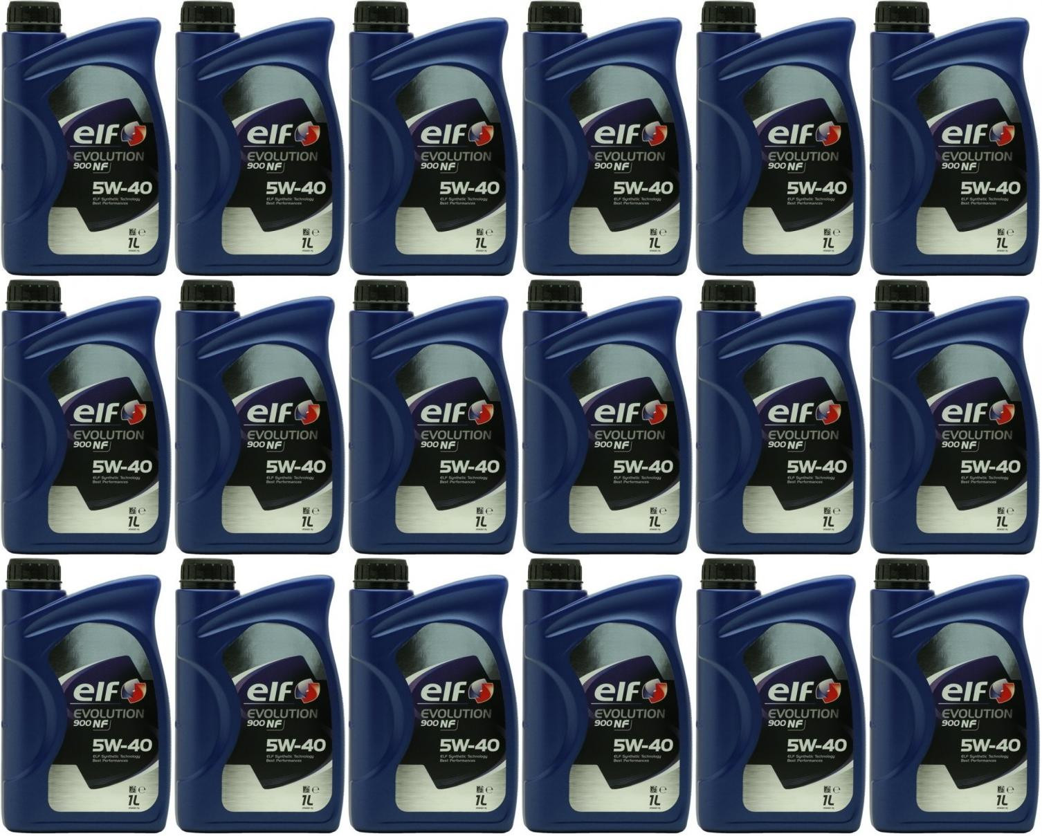 Elf Evolution 900 NF 5W-40 Motoröl 18x 1l = 18 Liter