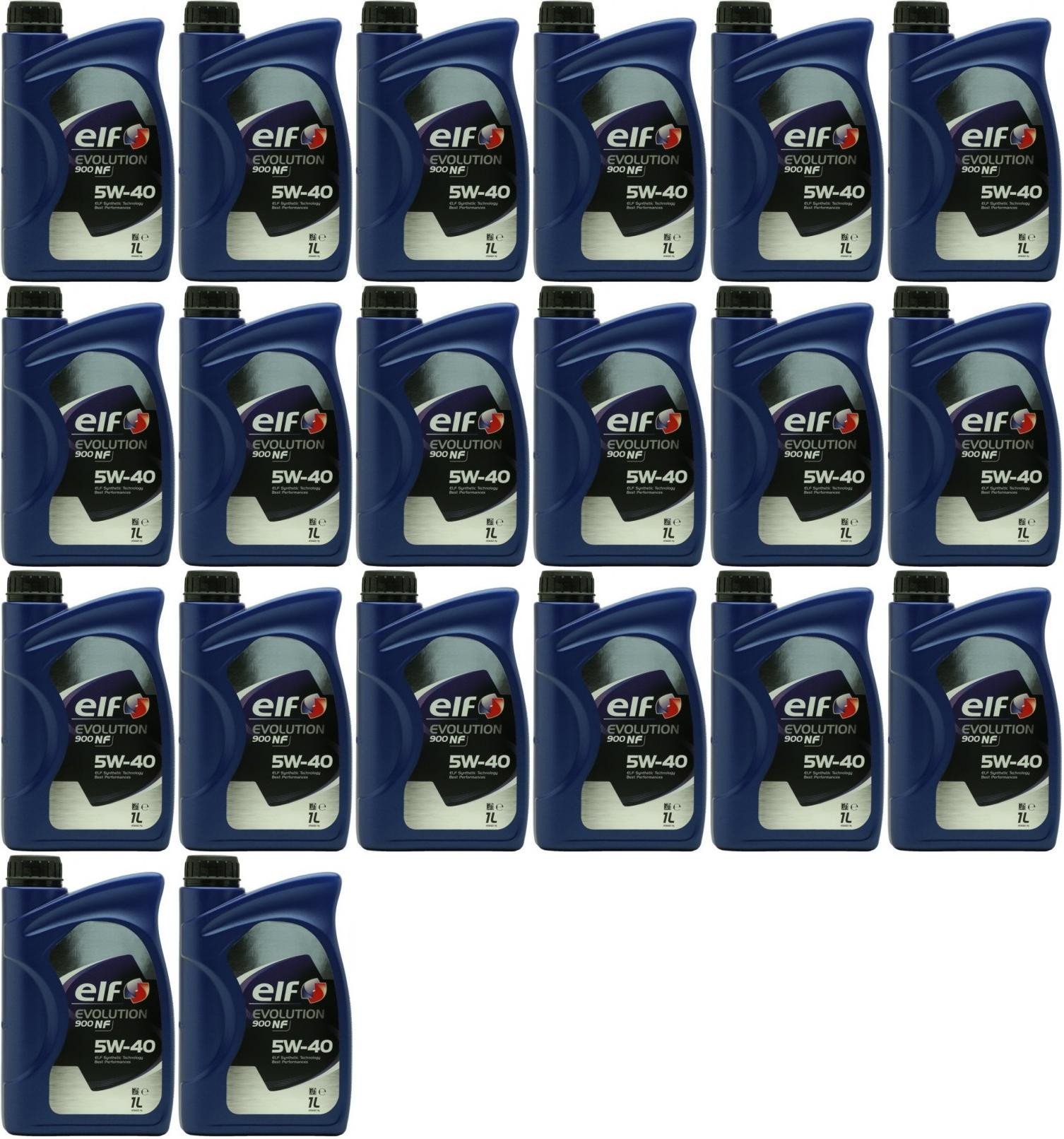 Elf Evolution 900 NF 5W-40 Motoröl 20x 1l = 20 Liter