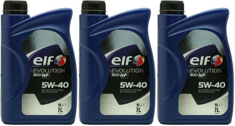 Elf Evolution 900 NF 5W-40 Motoröl 3x 1l = 3 Liter
