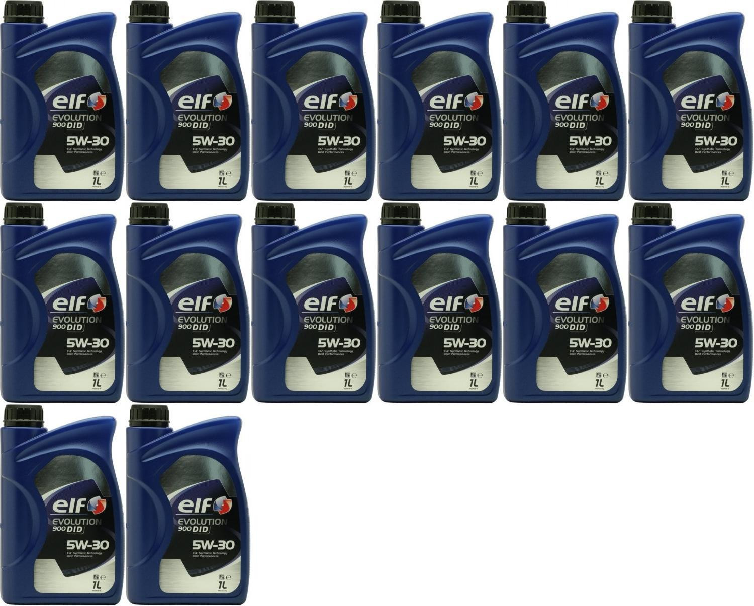 Elf Evolution 900 DID 5W-30 Motoröl 14x 1l = 14 Liter