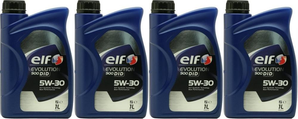 Elf Evolution 900 DID 5W-30 Motoröl 4x 1l = 4 Liter