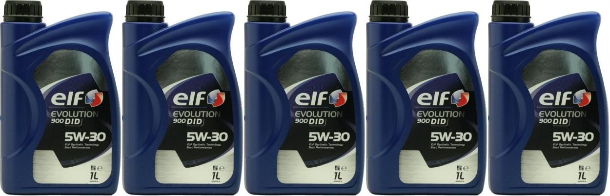 Elf Evolution 900 DID 5W-30 Motoröl 5x 1l = 5 Liter
