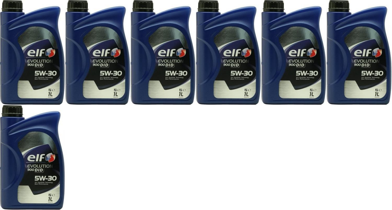 Elf Evolution 900 DID 5W-30 Motoröl 7x 1l = 7 Liter