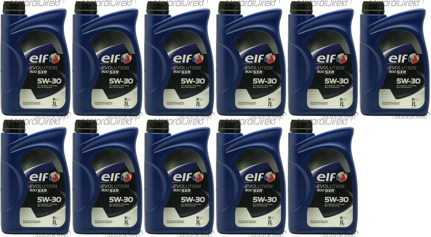 Elf Evolution 900 SXR 5W-30 Motoröl 11x 1l = 11 Liter