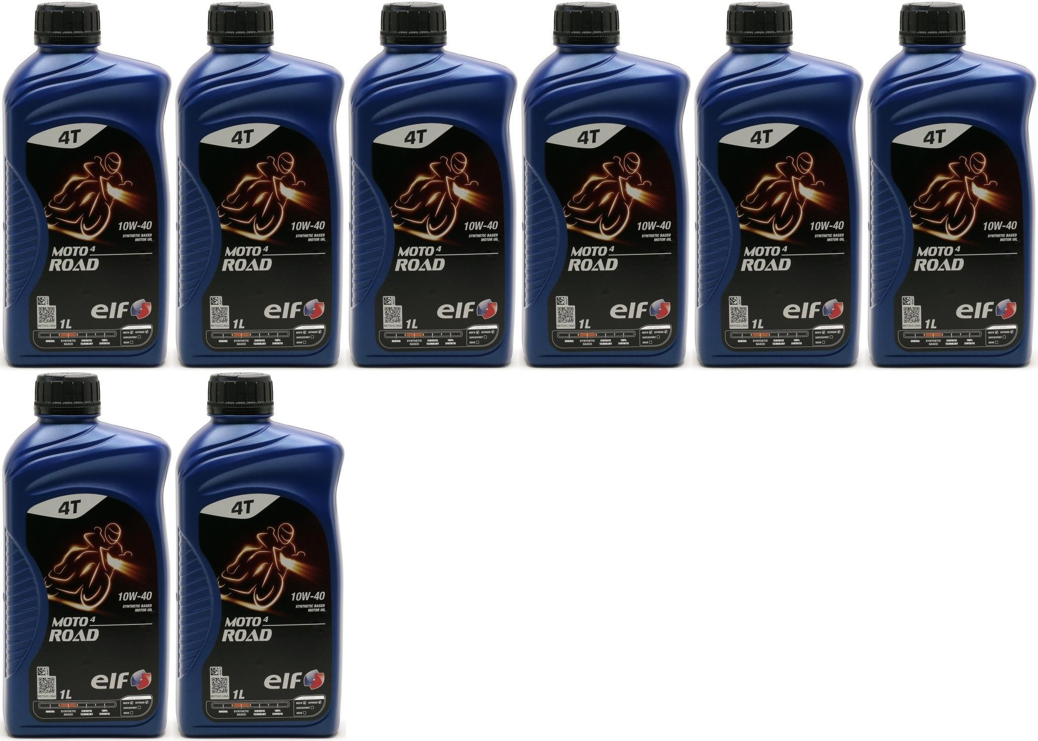 Elf Moto 4 Road SAE 10W-40 4T Motorrad Motoröl 8x 1l = 8 Liter