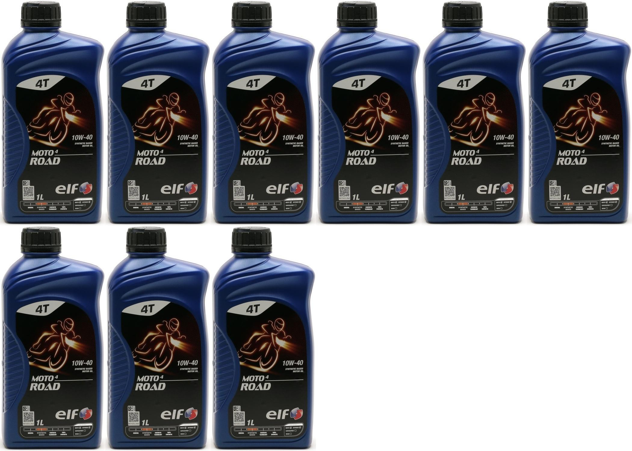 Elf Moto 4 Road SAE 10W-40 4T Motorrad Motoröl 9x 1l = 9 Liter