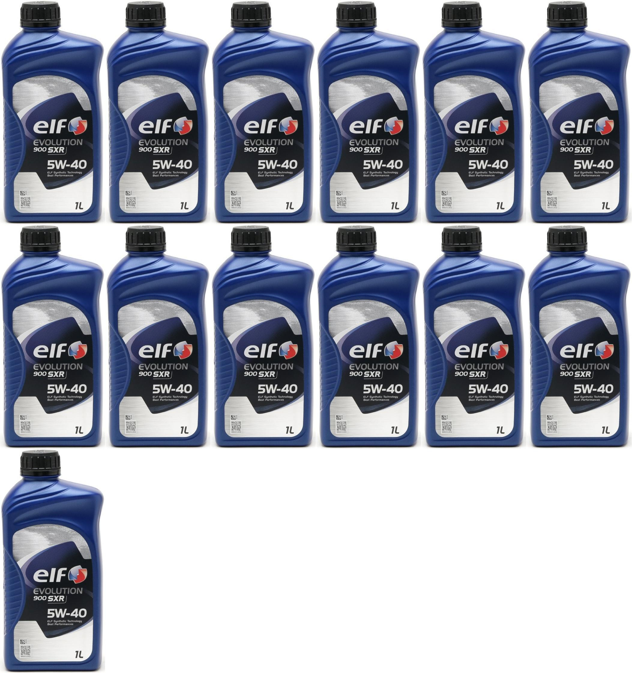 Elf Evolution 900 SXR 5W-40 Motoröl 13x 1l = 13 Liter