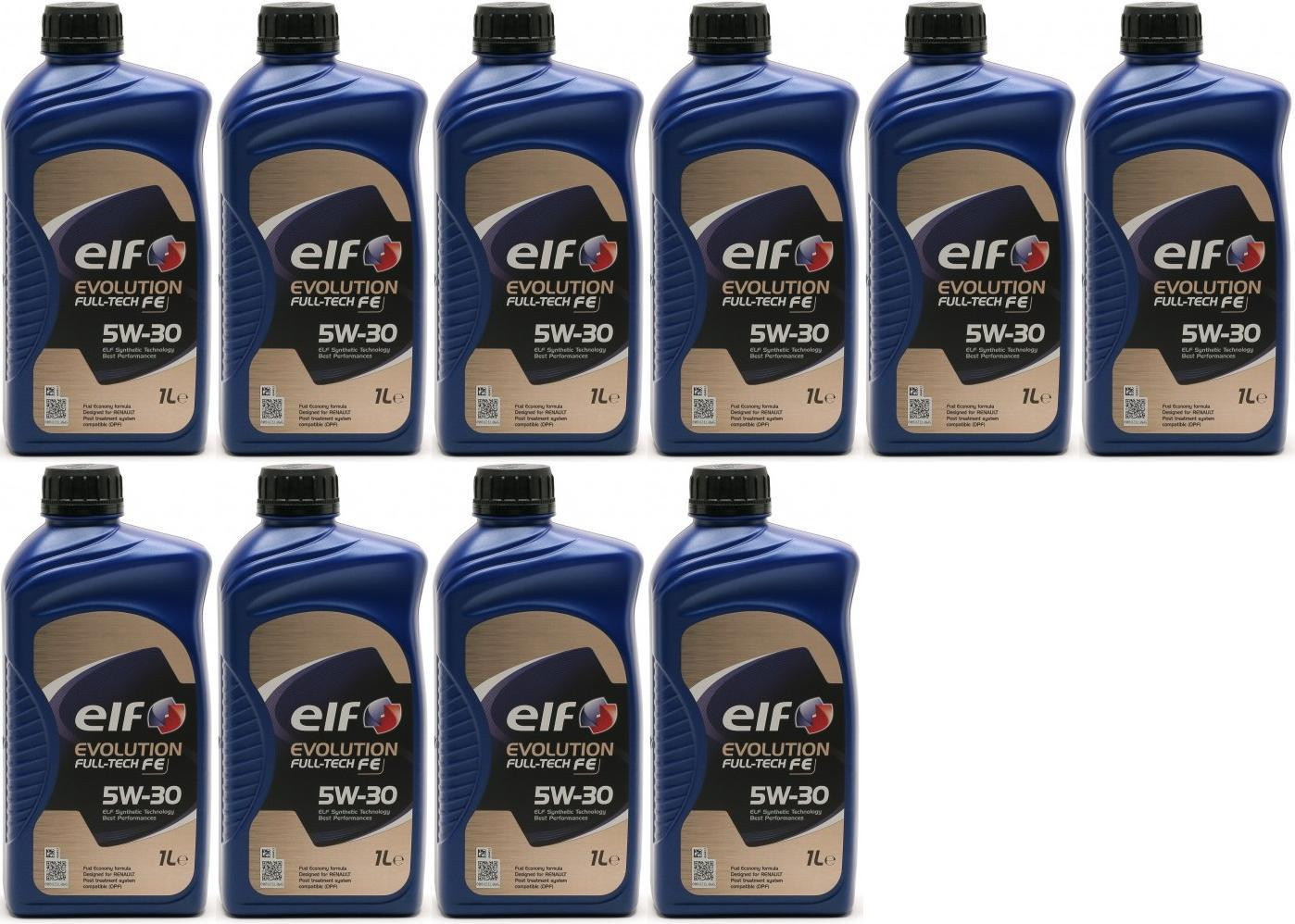 Elf Evolution Full Tech FE 5W-30 Motoröl 10x 1l = 10 Liter