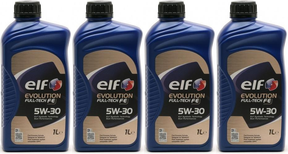 Elf Evolution Full Tech FE 5W-30 Motoröl 4x 1l = 4 Liter