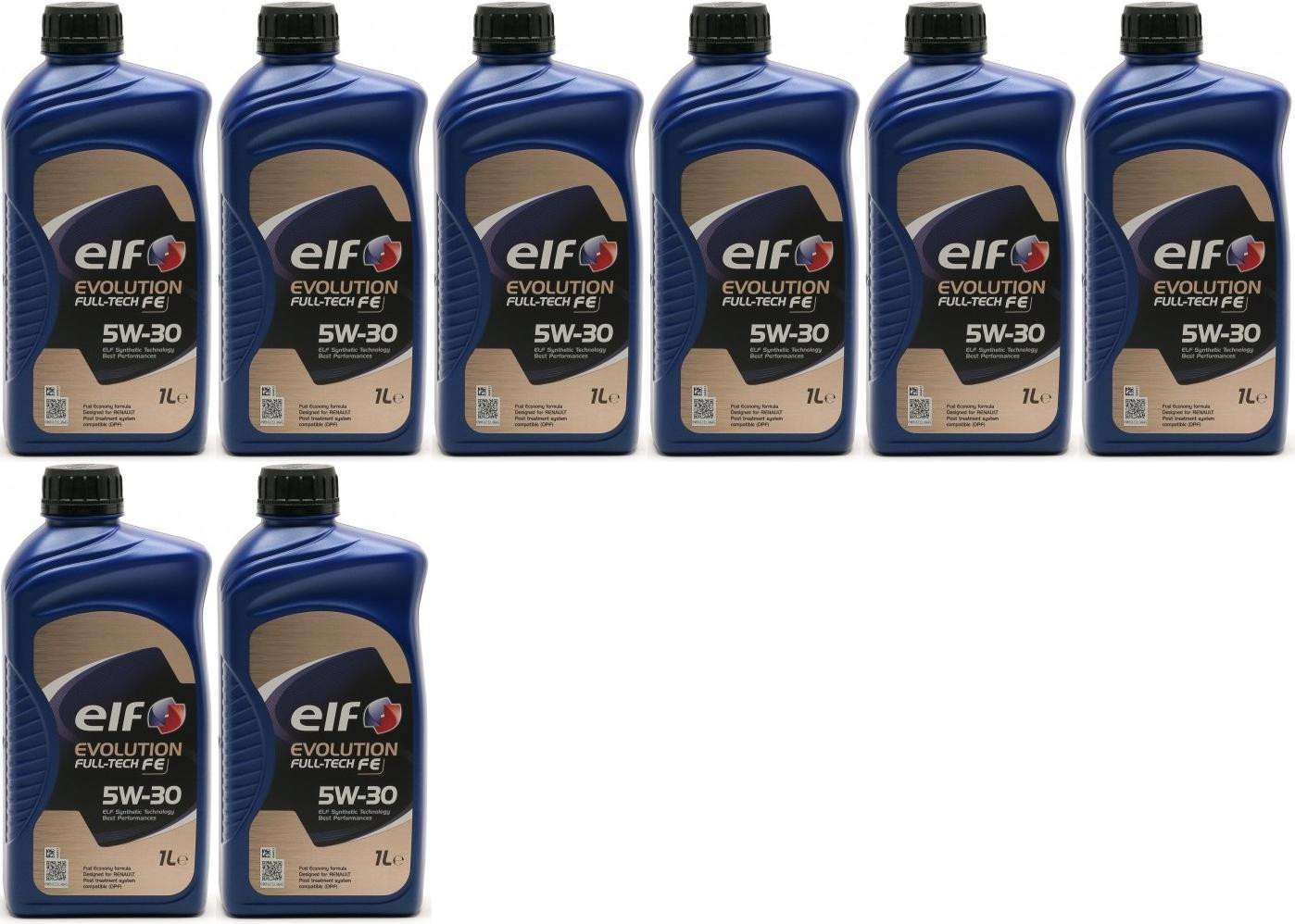 Elf Evolution Full Tech FE 5W-30 Motoröl 8x 1l = 8 Liter
