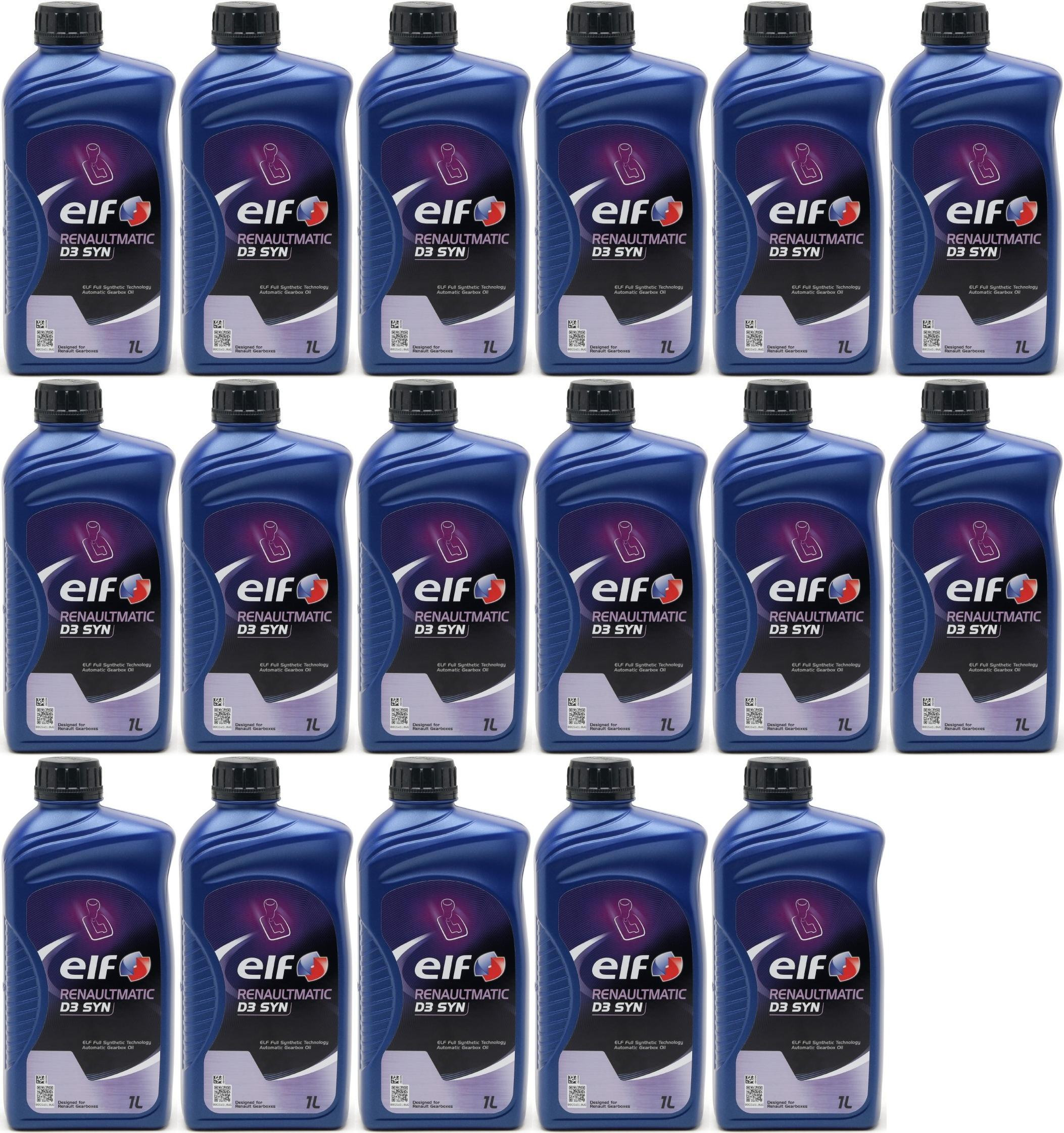 Elf Renaultmatic D3 SYN Automatik Getriebeöl 17x 1l = 17 Liter
