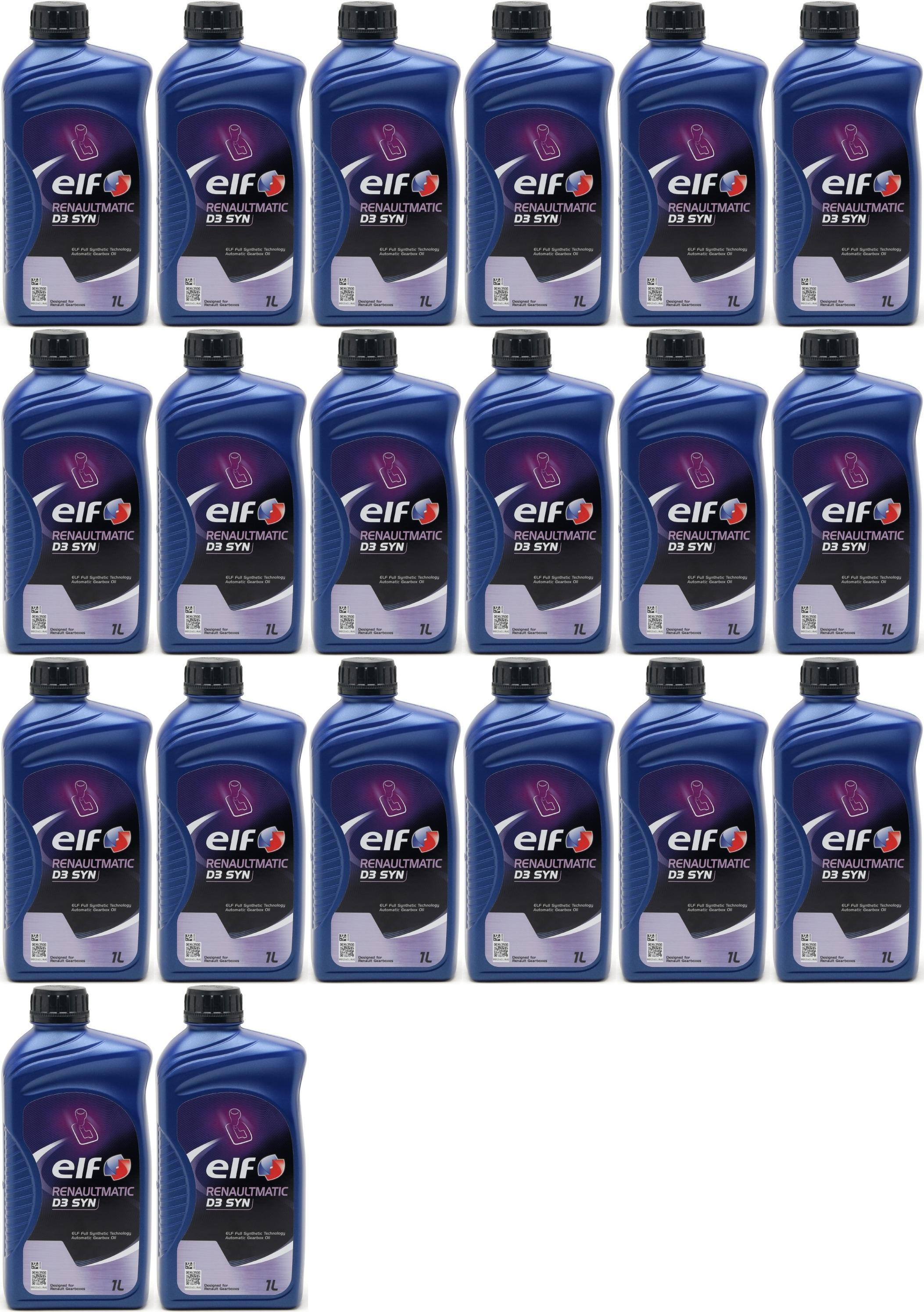 Elf Renaultmatic D3 SYN Automatik Getriebeöl 20x 1l = 20 Liter