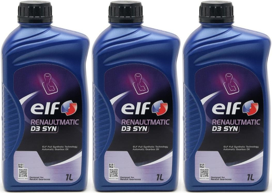 Elf Renaultmatic D3 SYN Automatik Getriebeöl 3x 1l = 3 Liter