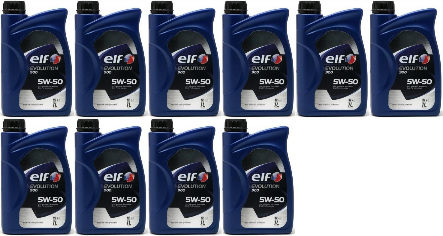 Elf Evolution 900 5W-50 Motoröl 10x 1l = 10 Liter