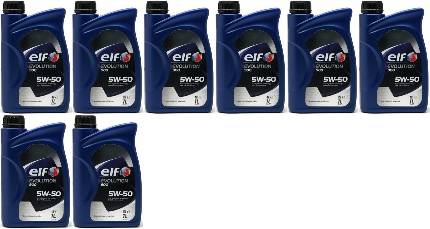Elf Evolution 900 5W-50 Motoröl 8x 1l = 8 Liter